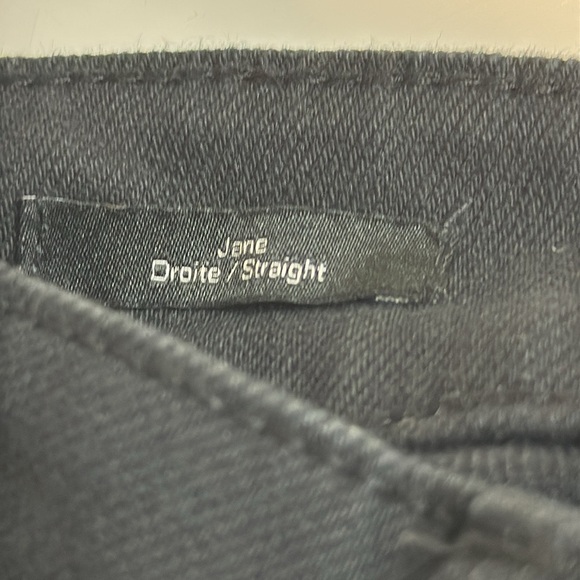 Frank and Oak Black Jane Straight Jeans Size 4 - Picture 5 of 9